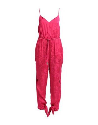 Simona Corsellini Woman Jumpsuit Fuchsia Size 10 Viscose In Pink