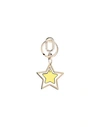 Furla Venus Keyring Star Woman Key Ring Yellow Size - Metal, Soft Leather