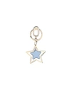 Furla Venus Keyring Star Woman Key Ring Slate Blue Size - Metal, Soft Leather