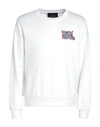 John Richmond Man Sweatshirt Off White Size Xxl Cotton, Polyester In Off White