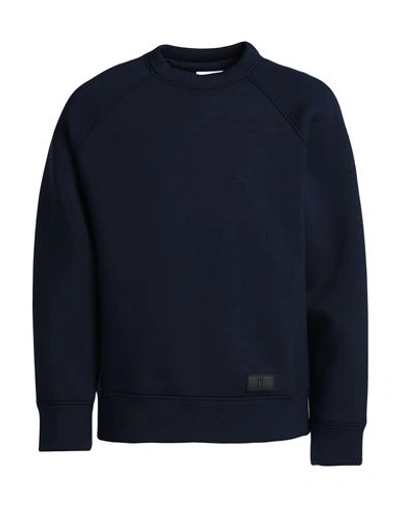 Pt Torino Man Sweatshirt Midnight Blue Size 36 Viscose, Elastane, Polyurethane In Blue