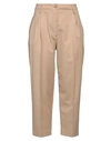 Love Moschino Woman Pants Camel Size 10 Polyester, Acrylic, Viscose, Virgin Wool, Elastane In Beige