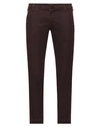 Entre Amis Man Pants Burgundy Size 31 Cotton, Elastane In Red