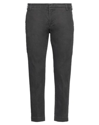 Entre Amis Man Pants Lead Size 38 Cotton, Elastane In Grey