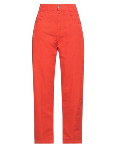 MASSIMO ALBA MASSIMO ALBA WOMAN PANTS ORANGE SIZE 31 COTTON