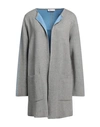 Diana Gallesi Woman Mini Dress Light Grey Size M Cotton, Viscose, Polyamide, Elastane