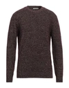 Kangra Cashmere Kangra Man Sweater Deep Purple Size 42 Alpaca Wool, Cotton, Polyamide, Wool, Elastane