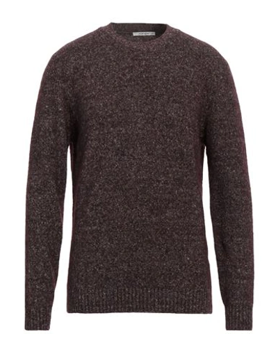 Kangra Cashmere Kangra Man Sweater Deep Purple Size 42 Alpaca Wool, Cotton, Polyamide, Wool, Elastane