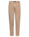 White Sand Man Pants Camel Size 30 Cotton, Elastane In Beige