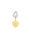 Furla Camelia Keyring Heart Woman Key Ring Yellow Size - Metal, Leather