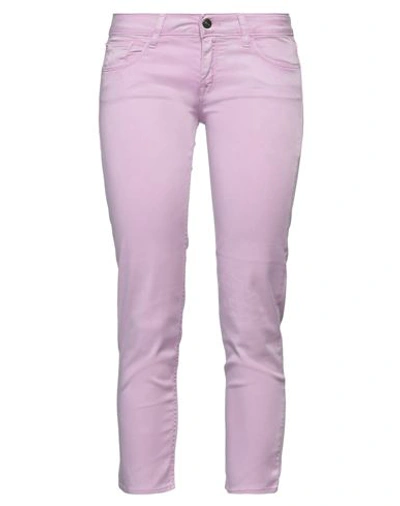 CYCLE CYCLE WOMAN PANTS MAUVE SIZE 31 LYOCELL, COTTON, ELASTANE