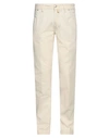 Jacob Cohёn Man Pants Cream Size 31 Cotton, Elastane In Beige