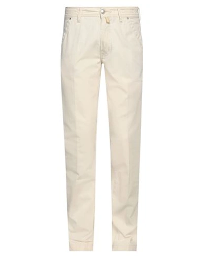 Jacob Cohёn Man Pants Cream Size 31 Cotton, Elastane In Beige