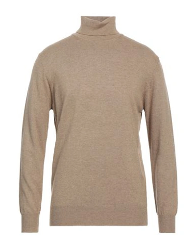 Cashmere Company Man Turtleneck Beige Size 44 Wool, Cashmere, Elastane In Beige