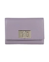 Furla 1927 M Compact Wallet Woman Wallet Mauve Size - Soft Leather In Purple