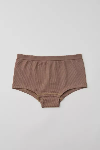 Out From Under Seamless Boyshort Undie In Taupe