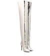 BALENCIAGA KNIFE OVER-THE-KNEE LEATHER BOOTS,P00268670