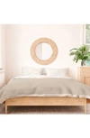 Deny Designs Lad Triangle Stripe 3-piece Duvet Set In Beige