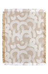 Deny Designs Becky Bailey Throw Blanket In Tan