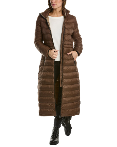 Noize Ivy Long Parka In Brown