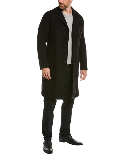 Allsaints Holt Wool Coat In Black