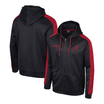 Colosseum Black Alabama Crimson Tide Reese Full-zip Hoodie