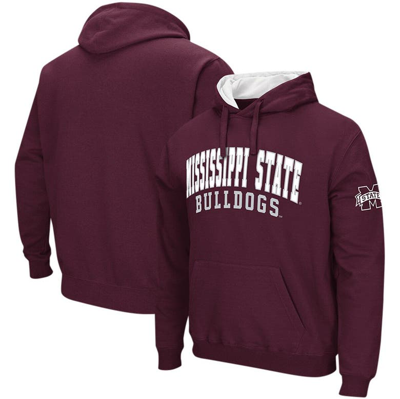 Colosseum Maroon Mississippi State Bulldogs Double Arch Pullover Hoodie