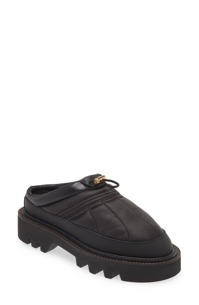 Sacai Black Quilted Mules