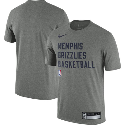 Nike Men's  Heather Gray Memphis Grizzlies 2023/24 Sideline Legend Performance Practice T-shirt