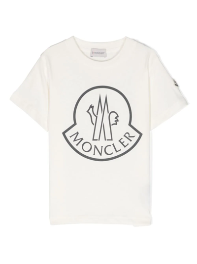 Moncler Kids' T-shirt T-shirt In White