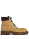 Bottega Veneta Haddock Laced Ankle Boots In Yellow