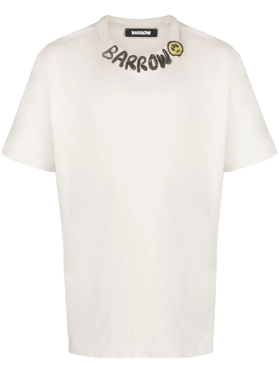 Barrow T-shirt Con Logo In White