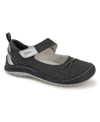 Jambu Women's Sunrise Self-strap Shoe Women's Shoes In Dark Gray/gunmetal Suede/lycra