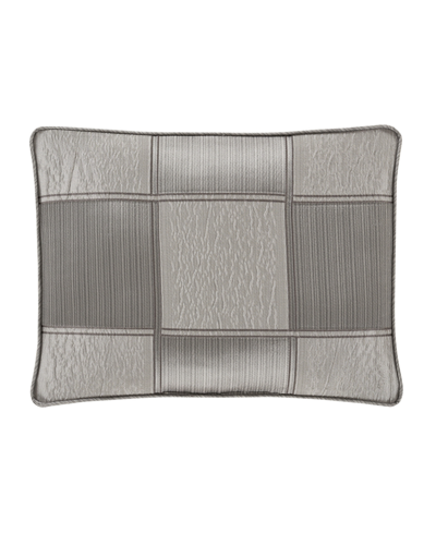 J Queen New York Brando Boudoir Decorative Pillow, 15" X 20" In Charcoal