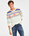 CHARTER CLUB HOLIDAY LANE MEN'S MULTI-COLOR FAIR ISLE SWEATER, CREATED FOR MACY'S