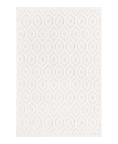 Bayshore Home High-low Pile Latisse Textured Outdoor Lto01 6' X 9' Area Rug In Ivory