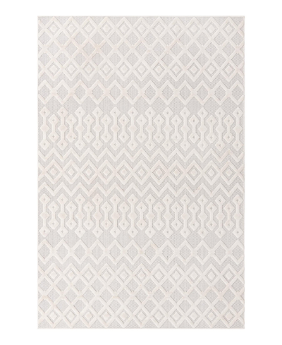 Bayshore Home High-low Pile Latisse Textured Outdoor Lto02 6' X 9' Area Rug In Ivory