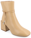Journee Collection Beverly Tru Comfort Block Heel Bootie In Tan