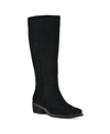 White Mountain Altitude Womens Suede Western Knee-high Boots In Black Suede