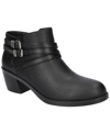Easy Street Fernanda Womens Faux Leather Booties Ankle Boots In Black