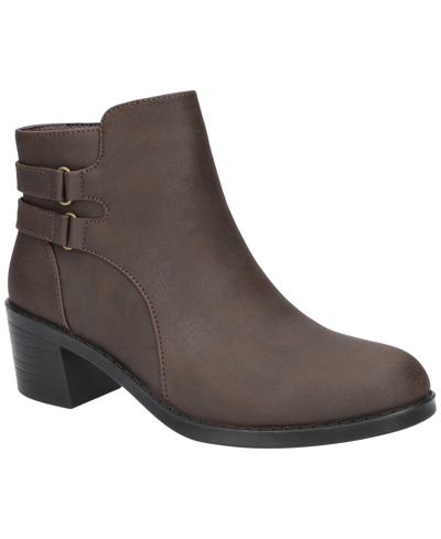 Easy Street Women's Murphy Comfort Ankle Boots In Brown Matte