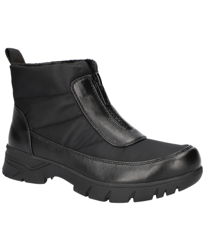Easy Street Nyky Womens Faux Fur Lined Cozy Winter & Snow Boots In Black