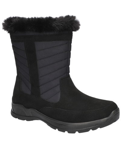 Easy Street Women's Frazer Slip Resistant And Waterproof Side Zip Boots In Navy