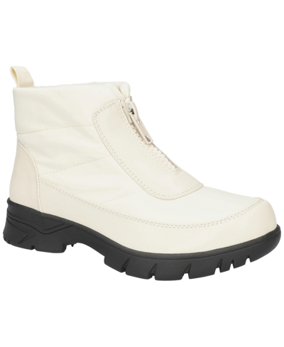 Easy Street Nyky Womens Faux Leather Cozy Winter & Snow Boots In Winter White