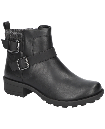 Easy Street Women's Kourt Slip Resistant Ankle Boots In Black