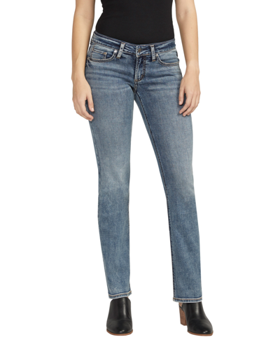 Silver Jeans Co. Women's Tuesday Low Rise Straight Leg Jeans In Indigo