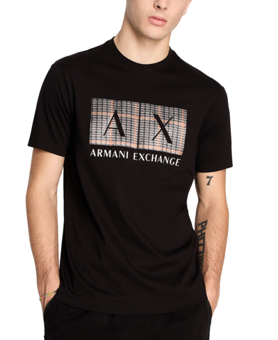 A X Armani Exchange Men's Logo Graphic T-shirt In Black