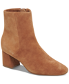 Aqua College Women's Waterproof Echo Dress Ankle Booties In Tan Suede