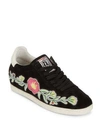 ASH GULL EMBROIDERED SUEDE SNEAKERS,0400095266533