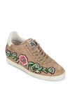 ASH Gull Embroidered Suede Sneakers,0400095266533